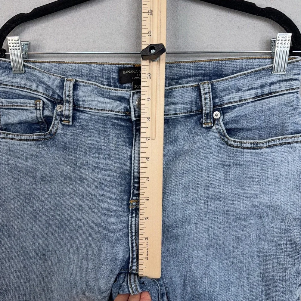 Banana Republic Jeans Womens 30/10 Light Blue Bootcut Denim Stretch Casual - Picture 14 of 15